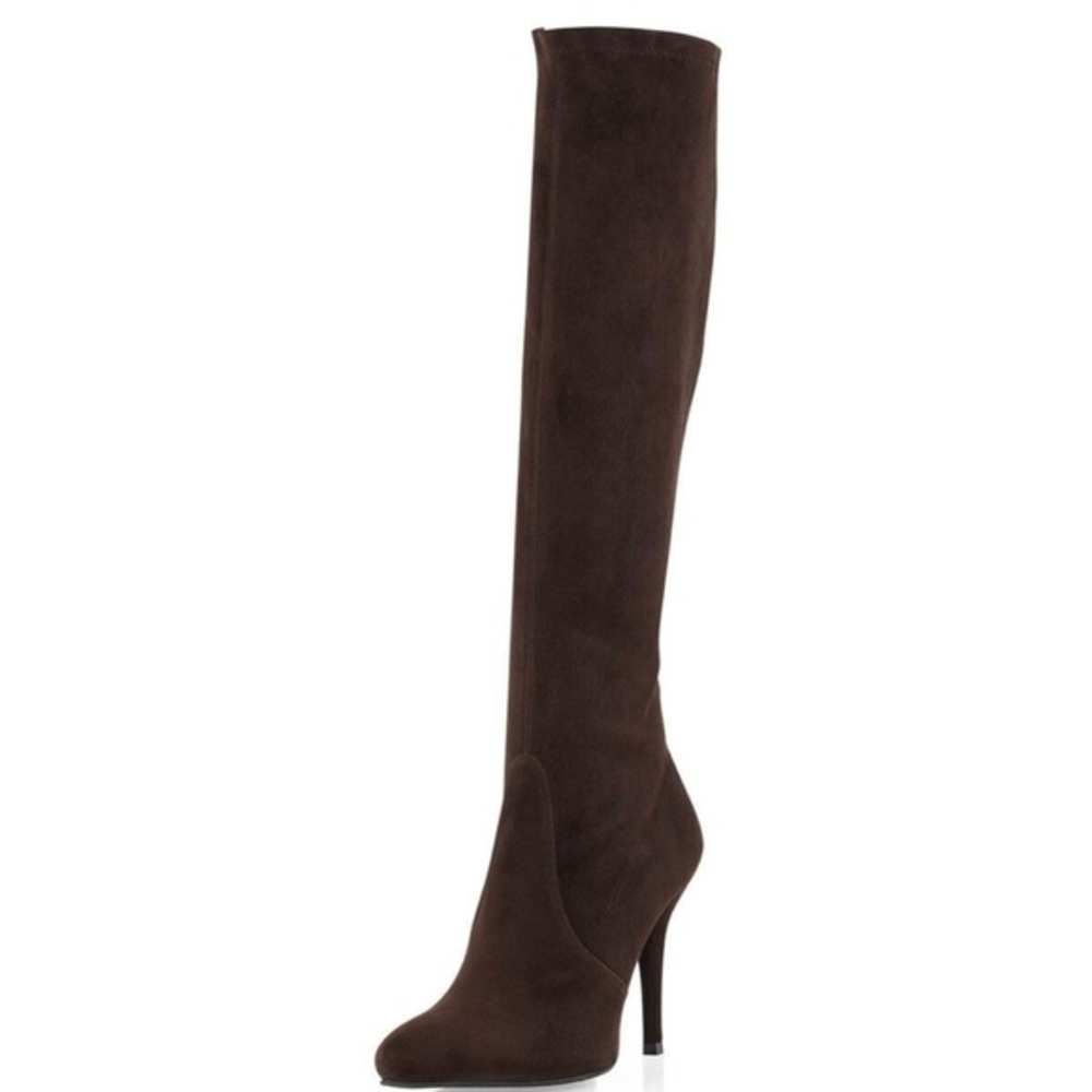 Stuart Weitzman Jefe Cola Suede Boot EUC